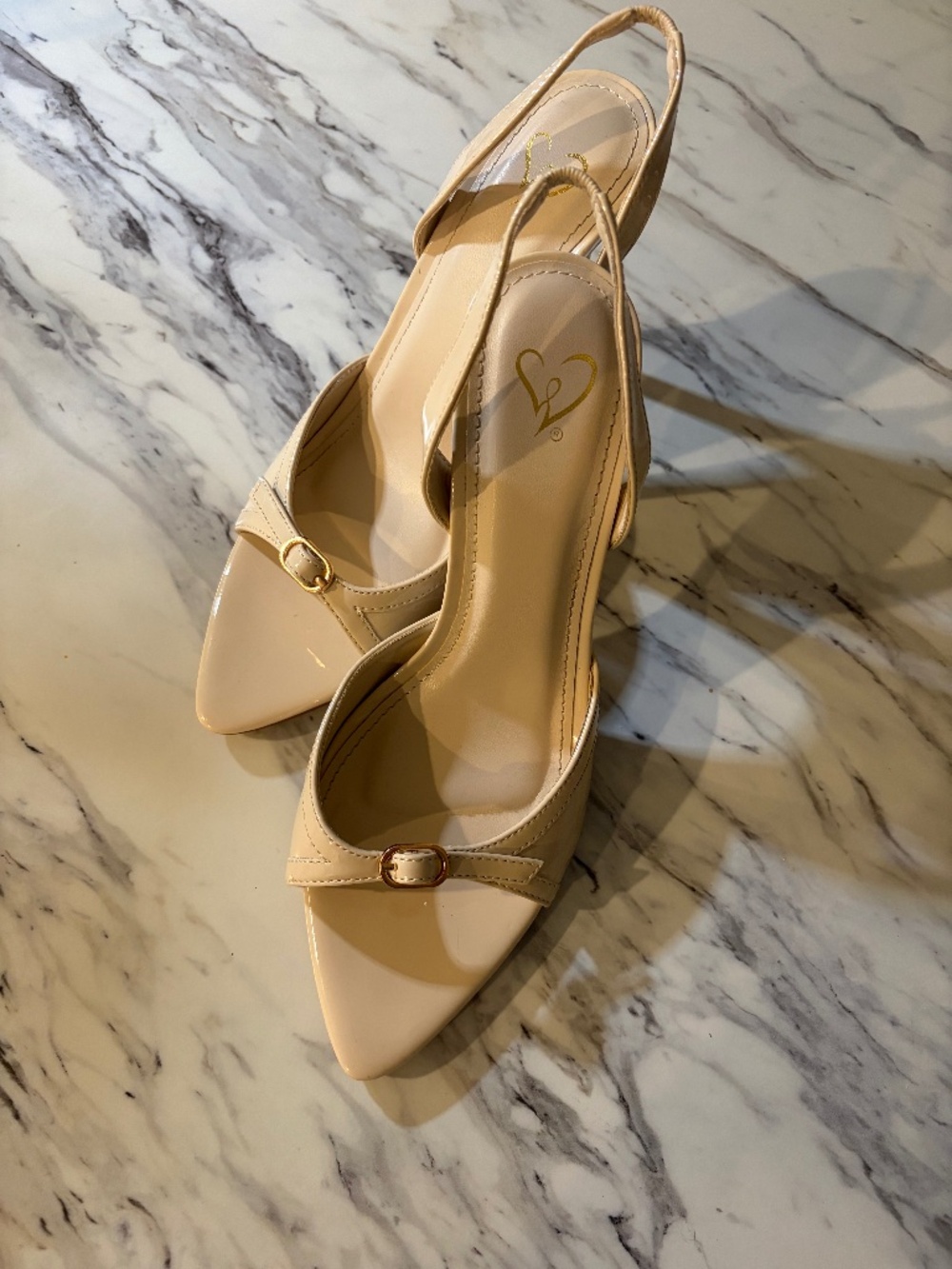 Tan Slingback Heels